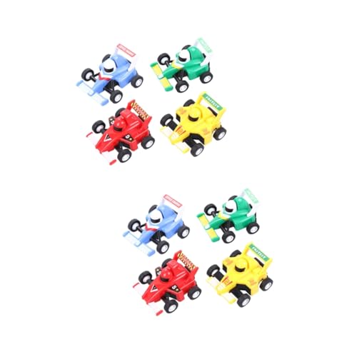 Vaguelly 8 STK Mini-Spielzeug zum Zurückziehen Spielzeug für Kinder kinderspielzeug Safe Toy lauflernwagen Rennwagen Spielzeug Mini-Rennwagen Kart-Rennwagen Kinder ziehen Spielzeug zurück von Vaguelly