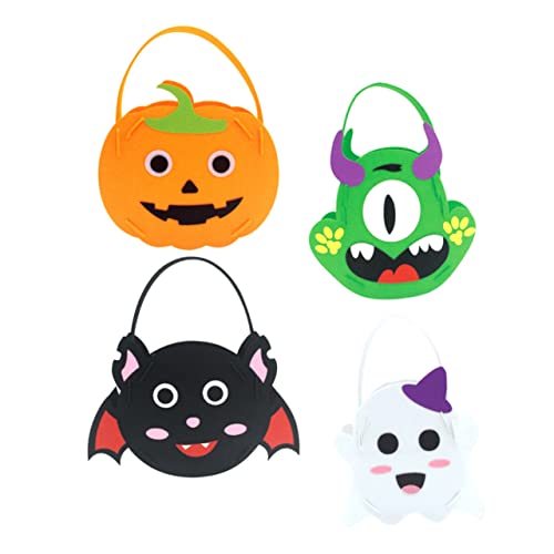 Vaguelly 8 Stk Süßigkeitentasche Taschen für Halloween-Leckerbissen Süßigkeitenverpackungsbeutel halloween snacks halloween naschen Feiertagsparty-Versorgung Halloween-Partygeschenke Vlies von Vaguelly