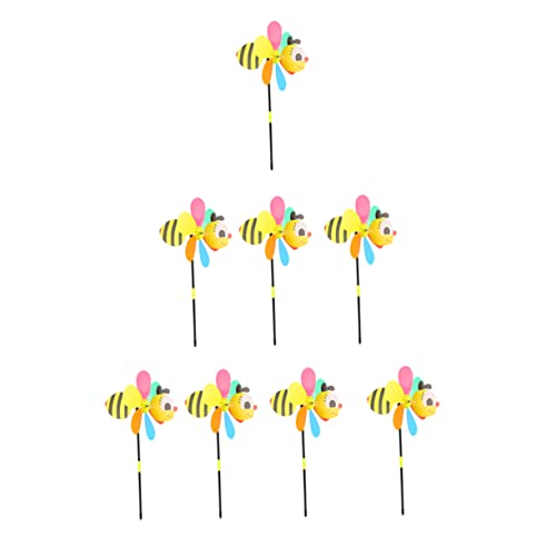 Vaguelly 8 Stück Dreidimensionale Tierwindmühle Kinder Windrad Spielzeug Sonnenblume Windrad Quadratische Dekoration Sonnenblumen Dekor Windmühle Dekor Cartoon Windrad Garten Windmühle von Vaguelly