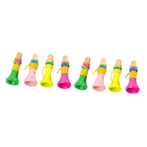 Vaguelly 8 Stück Holz Kleine Horn Lustige Kinder Trompete Kinder Musikspielzeug Trompete Kinder Instrument Spielzeug Schöne Kinder Spielzeug Trompete Spielzeug Tragbare Spielzeug Trompete von Vaguelly