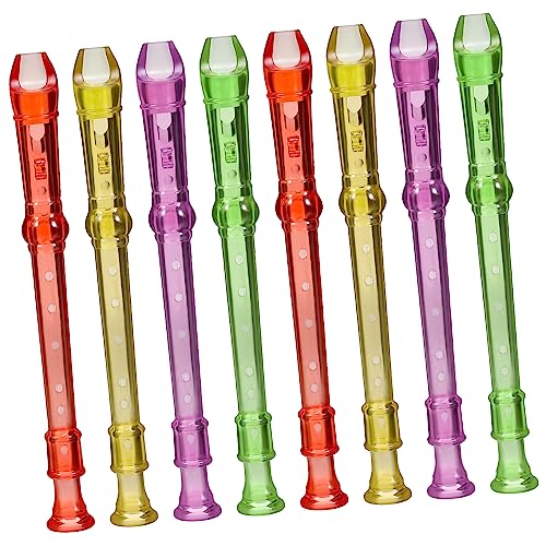 Vaguelly 8 Stück Kunststoff Sopran Recorder Für Kinder Klarinetteninstrument Kleine Musikinstrument Anfänger Recorder von Vaguelly