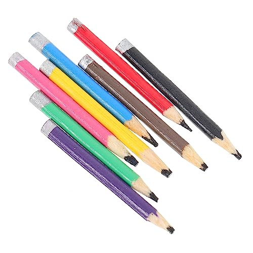 Vaguelly 8 Stück Mini Bleistift Bunte Bleistiftmodelle Mini Bleistift Mini Versorgung Querformat Requisite Puppenhaus Ornament Puppenhaus Bleistift Modell Puppenhaus von Vaguelly