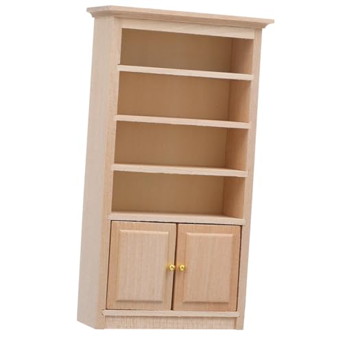 Vaguelly 8 Stück Mini Grüner Schrank Miniaturmöbel Mini Holzmöbel Mini Bücherregal Mini Dekoration Mini Bücherregal Kleines Holz Bücherregal Vertikales Bücherregal Modell von Vaguelly