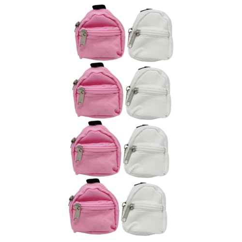 Vaguelly 8 Stück Simulation Schulranzen Mädchen Rucksäcke Spielzeug Mädchen Geldbörsen Mädchen Rucksäcke Mini Rucksack Mini Puppentasche Rucksäcke Für Mädchen Mini Puppen Rucksäcke Mini von Vaguelly