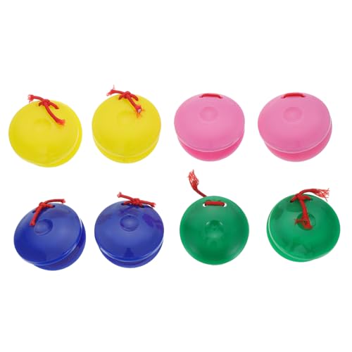 Vaguelly 8 Stück Teiliges Finger kastagnetten Kunststoff Kindersicheres Percussion Glatten Kanten Bunte Farben für Musikalische Früherziehung und Spielerisches Lernen Vaguelly 8 Stück Teiliges Finger kastagnetten Kunststoff Kindersicheres Percussion Glatten Kanten Bunte Farben für Musikalische Früherziehung und Spielerisches Lernen von Vaguelly