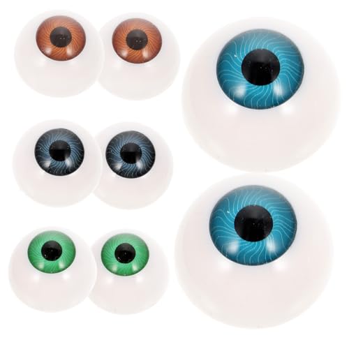 Vaguelly 8 Stück Teiliges Hohle Bunte Puppenaugen DIY Halloween Deko Realistische Augäpfel Bastelzubehör für Masken und Horror Requisiten Langlebig und Vielseitig Geeignet Vaguelly 8 Stück Teiliges Hohle Bunte Puppenaugen DIY Halloween Deko Realistische Augäpfel Bastelzubehör für Masken und Horror Requisiten Langlebig und Vielseitig Geeignet von Vaguelly
