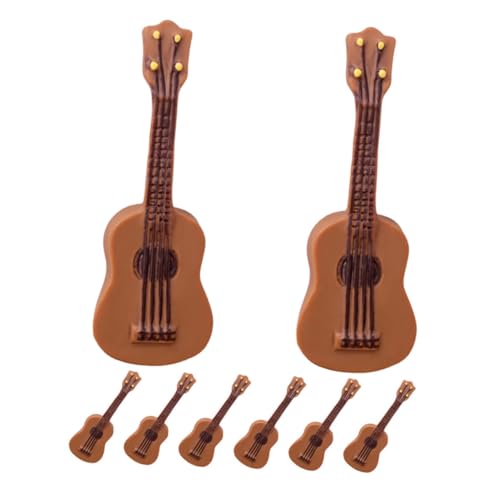 Vaguelly 8 Stück Teiliges Miniatur Gitarren Langlebigem Resin Realistisch Gestaltete Mini dekogitarren für Puppenhaus Kreative Mini Gitarren Requisiten Vielseitige Vaguelly 8 Stück Teiliges Miniatur Gitarren Langlebigem Resin Realistisch Gestaltete Mini dekogitarren für Puppenhaus Kreative Mini Gitarren Requisiten Vielseitige von Vaguelly