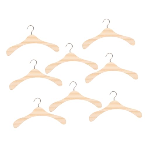 Vaguelly 8 Stück Teiliges Miniatur-Holz-kleiderbügel für Bjd Puppenkleidung Langlebige Natürliche Materialausführung Detailgenaue Präsentation für Puppenhaus und Sammler Vaguelly 8 Stück Teiliges Miniatur-Holz-kleiderbügel für Bjd Puppenkleidung Langlebige Natürliche Materialausführung Detailgenaue Präsentation für Puppenhaus und Sammler von Vaguelly