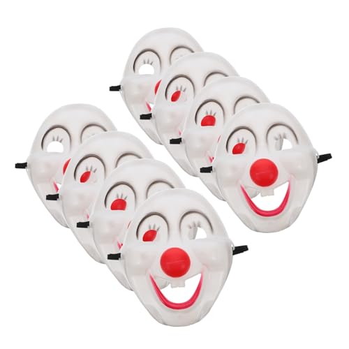 Vaguelly 8 Stück Teiliges PVC Clown Masken Leichte Vollgesichtsmasken für Karneval Halloween Fasching Passform für Erwachsene Lustige Partyaccessoires für Maskenball und Kostümparty Vaguelly 8 Stück Teiliges PVC Clown Masken Leichte Vollgesichtsmasken für Karneval Halloween Fasching Passform für Erwachsene Lustige Partyaccessoires für Maskenball und Kostümparty von Vaguelly