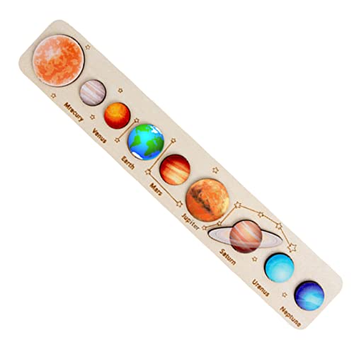 Vaguelly 8 Teiliger Solar System Puzzle Satz Für | Pädagogisches Planetenspielzeug Zur Der Planetenkenntnis | Holzspielzeug Für Von 3 5 Jahren | Universelles Lernspielzeug von Vaguelly