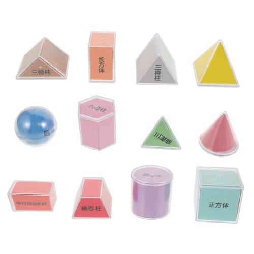 Vaguelly 8 Teiliges Set Geometrie Demomodell Kindergarten Klassenzimmer Geometrie Lernwerkzeuge Geometrische Formen Klassenzimmer Geometrie Werkzeuge Mathematikzubehör von Vaguelly