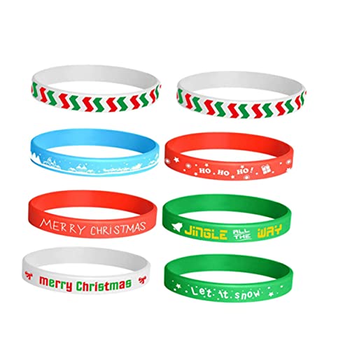 Vaguelly 8St Armband Weihnachtsarmbänder für dekorative Armbänder Kinderarmbänder weihnachts party weihnachts fotos Armbänder weihnachtliche Armbänder Kieselgel von Vaguelly