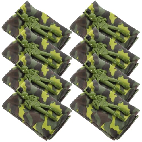 Vaguelly 8St Handwurf-Fallschirm Fallschirm für Kinder Spielzeugfallschirm werfen outdoorspielzeug Outdoor Spielzeug flytoy Tarn-Fallschirmspielzeug Fallschirm Spielzeug Stoff Camouflage von Vaguelly