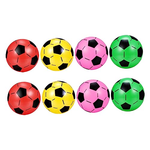 Vaguelly 8St aufblasbarer Ball Outdoor draußen langlebiger Fußball Outdoor- für Fußballspielzeug für aufblasbare Fußbälle Plastik von Vaguelly