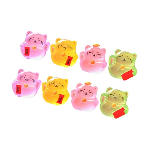 Vaguelly Mini Katze 8st Glückliche Katzenverzierung Bastelset Tortendeko Einschulung Basteln Winzige Figuren Mini-harzfiguren Miniaturkatzen Miniatur-harzkatzen Kleine Katzenfiguren Minikatzen von Vaguelly