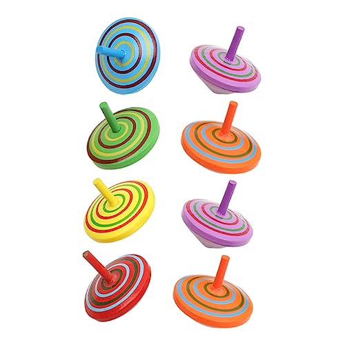 Vaguelly 8st Kreisel Gyroskop-Spielzeug Für Kinder Balance-Spielzeug Spielzeug Übertrifft Das Für Kinder Fingerspielzeug Gyro-Spielzeug Top-Spielzeug Gyroskop Spielzeug Neuheit Tops Hölzern von Vaguelly