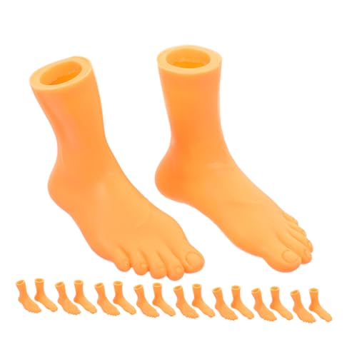 Vaguelly 9 Paare Zehensatz Fuß Fingerpuppe Lustige Fingerpuppen Kleine Füße Für Finger Cosplay Fingerpuppen Realistische Minifüße Neuheit Mini-füße Füße Fingerpuppen Puppenspiel Vinyl Beige von Vaguelly