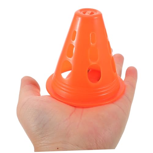 Vaguelly 90 Stück Winddichte Rollski Hüte Orange Trainingskegel Mini Sportkegel Basketball Trainingshütchen Trainingsmarkierungshütchen Fußball Trainingshütchen Fußball von Vaguelly