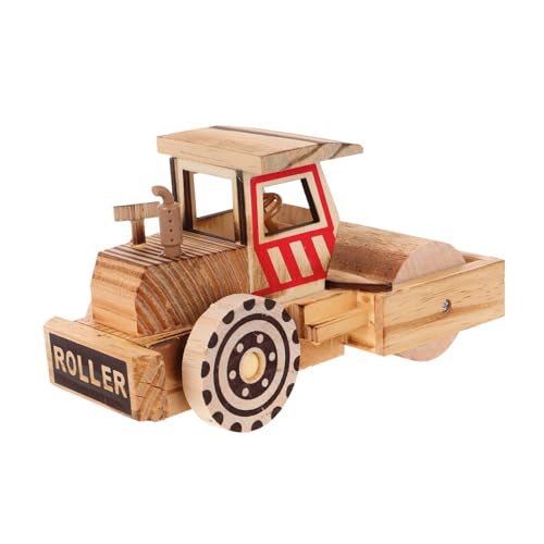 Vaguelly Antikes Kunsthandwerk aus Holz holzspielzeug Rollwagen Craft Kleine Rollwagen-Verzierung Holz-Rollwagen-Dekoration Modell eines Rollwagens Modell-Rollwagen Rollwagen Figur hölzern von Vaguelly