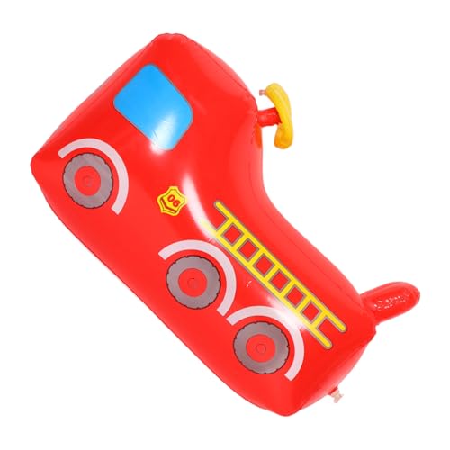 Vaguelly Aufblasbares Spielzeug Für Kinder Aufblasbarer Becher Für Den Außenbereich Hüpfburgen Und Hüpfburgen Aufblasbares Feuerwehrauto Aufblasbares Springpferd Outdoor-spielsets PVC Rot von Vaguelly