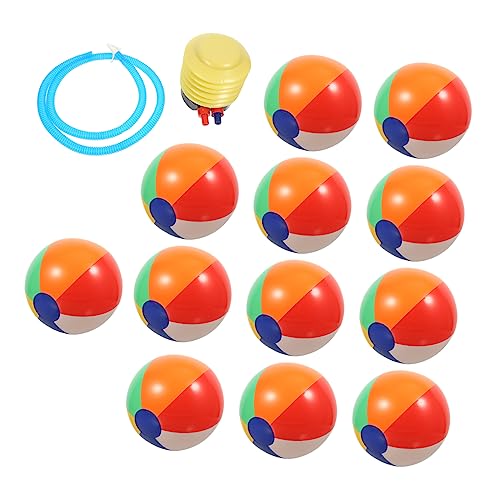 Vaguelly Aufblasbares Strandspielzeug Buntes Poolspielzeug mit Luftpumpe Kinderfreundliche Beachbälle für Sommer Strandparty und Familien Outdoor Spaß Vaguelly Aufblasbares Strandspielzeug Buntes Poolspielzeug mit Luftpumpe Kinderfreundliche Beachbälle für Sommer Strandparty und Familien Outdoor Spaß von Vaguelly