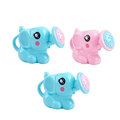 Vaguelly Bade Set Spritzendes Elefant Wassergießkanne Für Badespaß Mit Blauen Und Pinken Wasser Spielzeugen Für Die Badewanne Und Dusche von Vaguelly