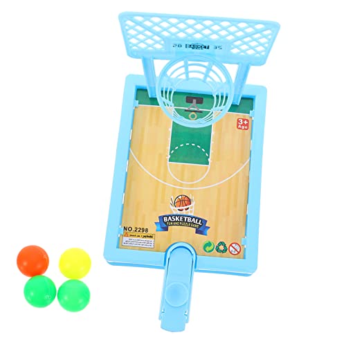 Vaguelly Basketball Indoor Basketball Basketball Kinderspielzeug Basketbälle Mini Basketball Basketballkorb Mini Basketball Desktop Basketballspiel Mini Spiel Blau von Vaguelly