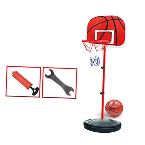 Vaguelly Basketballtor für Kinder Outdoor-Spielspielzeug für Kinder Indoor-Basketballkorb für Kinder basketballspiel für Kinder Kinder-Basketballspiel Basketballständer für Kinder rot von Vaguelly