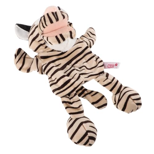 Vaguelly Tiger Bauchredner Handpuppe Plüsch Geschichtenerzählen Puppet Spielzeug Für Jungen Und Mädchen Beweglichen Mund von Vaguelly