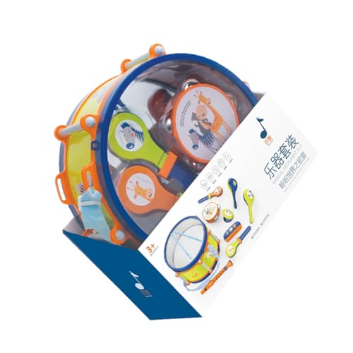 Vaguelly Bausatz kinderinstrumente Kinder musikinstrumente Kinder Schlagzeug Spielset Kinder Instrument Kinder Trommel Schlagzeug für Kinder kinderschlagzeug Spielzeug Schlaginstrument von Vaguelly