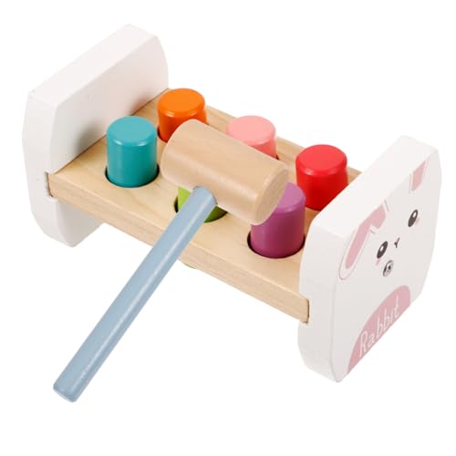 Vaguelly Beat-Tabelle Hämmernde Spielzeuge Hammer Peg Spielzeug Hammer Bank Spielzeug Klassisches Spielzeug Kinder Tylonal Musikalisches Stampfspielzeug Musikinstrumente, Spielzeug Hölzern von Vaguelly