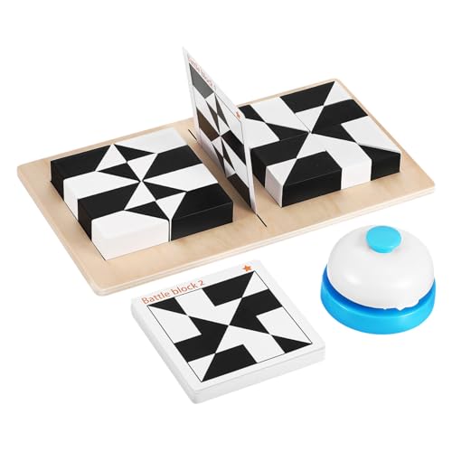 Vaguelly Block-Puzzle Genius Stiel Montessori Lernspielzeug Denkspiele Für Kinder Logikspielzeug Für Kinder Puzzle Mit Geometrischem Muster Blockrätsel Intelligente Spiele Hölzern von Vaguelly