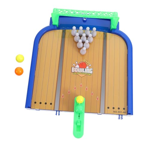 Vaguelly Bowlingkugel Fußball zappeln Jonglierbälle Mini-Fußball Bowling Set -Bowling-Set auffälliges Aktivitätsspielzeug Desktop-Bowlingspiel Plastik von Vaguelly