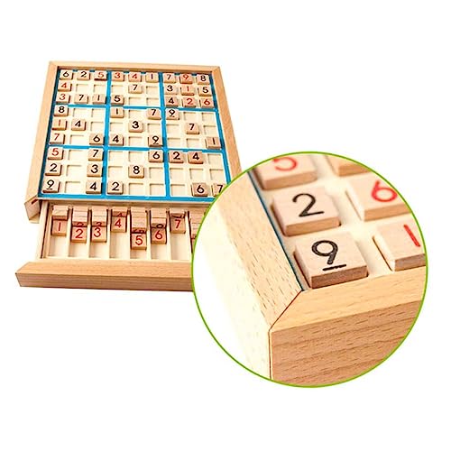 Vaguelly Brettspiel Für Kinder Zahlen Schachbrett Trainingsboard Für Logisches Denken Tischpuzzle Für Kinder Puzzlespiele Für Kinder Brettspiel Spielen Blue Bambus von Vaguelly