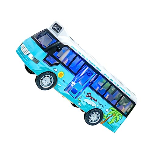 Vaguelly Bus Spielzeugauto in Busform Kinderbusmodell Bildungsspielzeug Bus Für Kompakte Busmodelle Pädagogisches Simulation Bus Abs von Vaguelly