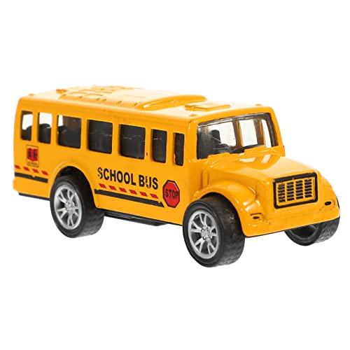 Vaguelly Busmodell zurückziehen Auto Zug Roboter Busmodelle Toy car puppenwagen Simulationsbus Modellbus Educational Toys Bewegliches Busmodell Trägheitsbusmodell Legierung Orange von Vaguelly