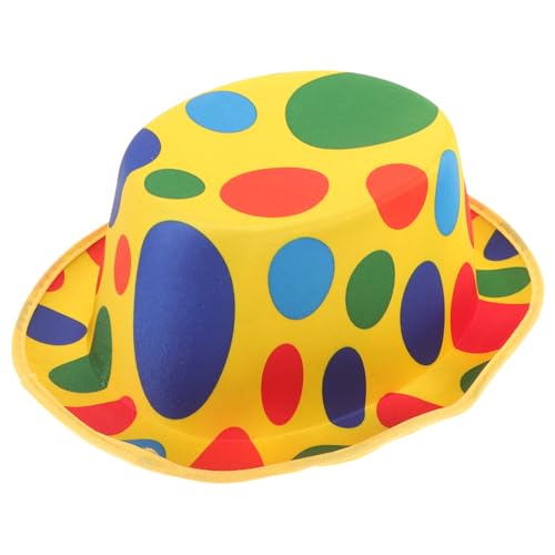 Vaguelly Clown Stage Hut aus Atmungsaktivem Vliesstoff Leichter Karnevalshut für Kostüm Party Bühnenshow und Fasching Einheitsgröße für Damen und Herren Langlebiger Clown Kostüm Zubehör Vaguelly Clown Stage Hut aus Atmungsaktivem Vliesstoff Leichter Karnevalshut für Kostüm Party Bühnenshow und Fasching Einheitsgröße für Damen und Herren Langlebiger Clown Kostüm Zubehör von Vaguelly