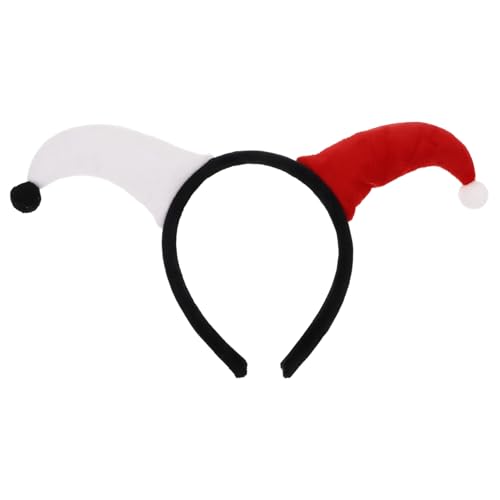 Vaguelly Clown Stirnband Clown Haarband Cosplay Stirnband Clown Kostüm Haarband Party Haarband Festival Kopfdekoration Lustiger Clown Kopfschmuck Haarspange Weihnachtsfeier von Vaguelly