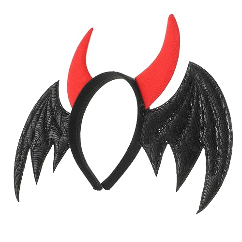 Vaguelly Cosplay-stirnbänder Halloween-kostüm-stirnband Halloween-haarbänder Halloween-kopfhörer Halloween-kopfschmuck Halloween-fledermaus-stirnband Halloween-party-stirnband Plastik von Vaguelly