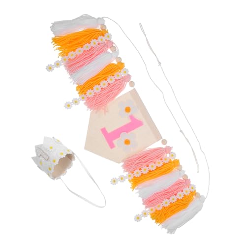 Vaguelly Daisy Hochstuhl Geburtstagsbanner mit Kronenhut Boho Party Wimpelkette für Geburtstag Kinderparty Dekoration Tassel Girlande Tischdeko Vaguelly Daisy Hochstuhl Geburtstagsbanner mit Kronenhut Boho Party Wimpelkette für Geburtstag Kinderparty Dekoration Tassel Girlande Tischdeko von Vaguelly