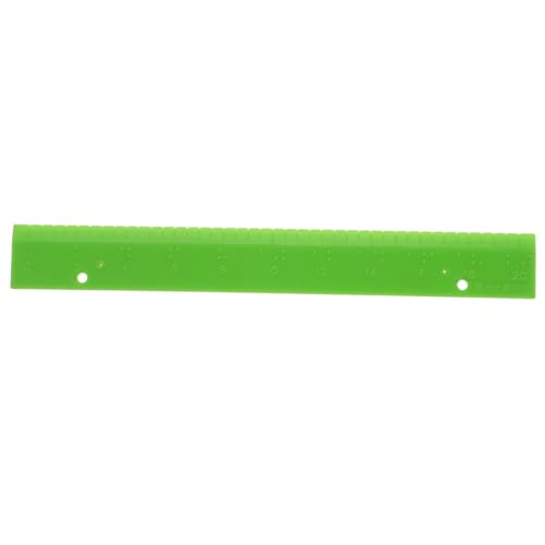 Vaguelly Der Herrscher des Blinden Braille-linealmaß Braille-lineal-Werkzeug Taktiles Lineal Braille-lernhilfe Braille-lernwerkzeug Braille-messgerät Braille-lernressource PVC Green von Vaguelly