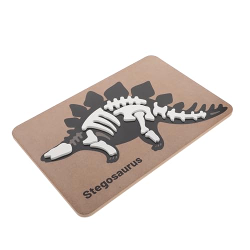 Vaguelly Dinosaurier-fossilien-Puzzle Kinderpuzzle Setze EIN Dinosaurier-Puzzle Zusammen Dinosaurierspielzeug Für Kinder Lustige Puzzlespielzeuge 3D-Dinosaurier-Puzzle Hölzern Black von Vaguelly