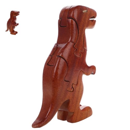 Vaguelly Dreidimensionales Puzzle Cartoon-tierspielzeug 3D-tierspielzeug Tierspielzeug Für Lustiges Kinderspielzeug Tierspielzeug Zusammenbauen Tierspleiß Holz Light Brown von Vaguelly