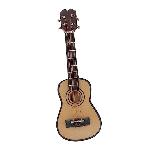 Vaguelly E-Gitarre Im Taschenformat Kinderspielzeug Kreative Mini-Gitarre Mini-Musikinstrument Bausatz Mini-gitarrenmodell Miniaturen DIY- Für Holz von Vaguelly