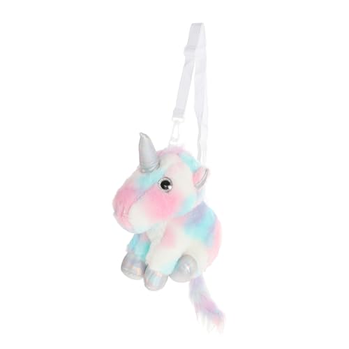 Vaguelly Einhorn Plüschrucksack mit Verstellbaren Trägern Leichter Farbenfroher Kuscheltiere Rucksack für Mädchen Kreativer Praktischer Aufbewahrungsbeutel für Handy Schlüssel Geldbörse Vaguelly Einhorn Plüschrucksack mit Verstellbaren Trägern Leichter Farbenfroher Kuscheltiere Rucksack für Mädchen Kreativer Praktischer Aufbewahrungsbeutel für Handy Schlüssel Geldbörse von Vaguelly