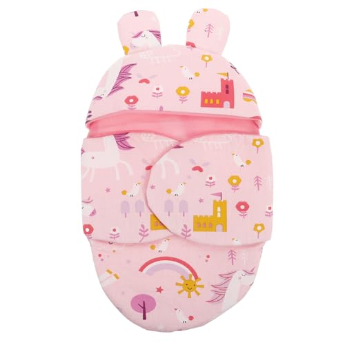 Vaguelly Doll Swaddle Blanket Mit Mütze Kuscheliger Schlafsack Für Neugeborenenpuppen Zubehör Für Kreatives Spielen Und Sammler Mit Stilvollem Einhorn-Design Vaguelly Doll Swaddle Blanket Mit Mütze Kuscheliger Schlafsack Für Neugeborenenpuppen Zubehör Für Kreatives Spielen Und Sammler Mit Stilvollem Einhorn-Design von Vaguelly