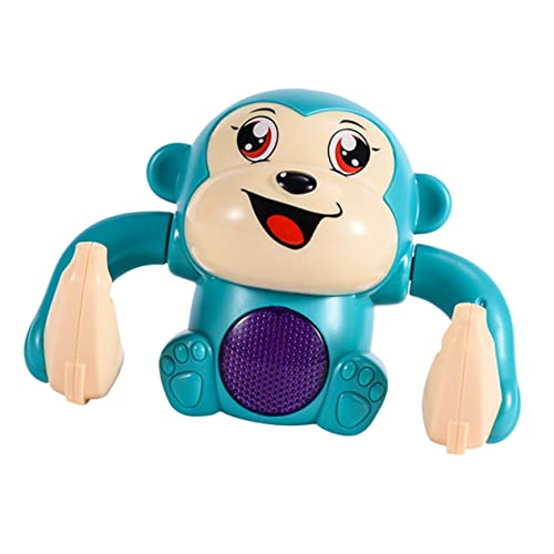 Vaguelly Elektrisches taumelndes Affenspielzeug interaktives Spielzeug kinderspielzeug musikspielzeug Children Toys Spielzeug für Kleinkinder Toys Sensory Toy Lernspielzeug Sky-Blue von Vaguelly