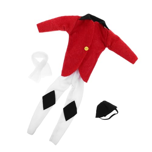 Vaguelly Equestrian Doll Outfit für Puppen Reitjacke Hut Hose Schal in Leuchtendem Rot Formschöne Reitbekleidung für Mini-Puppen Sammlerfreundliches Pferde-kostüm Vaguelly Equestrian Doll Outfit für Puppen Reitjacke Hut Hose Schal in Leuchtendem Rot Formschöne Reitbekleidung für Mini-Puppen Sammlerfreundliches Pferde-kostüm von Vaguelly
