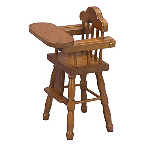 Vaguelly Esszimmerstuhl Hochstuhl sitzhocker kindersitze klositz wohnzimmerdeko highchairs Mini-Esszimmerstuhl für Miniatur-Esszimmerstühle Mini hochstuhl Holz von Vaguelly