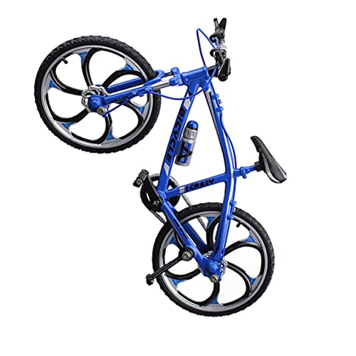 Vaguelly Figurendekor Bausätze Figuren Für Kinder Miniatur Mini-fahrradmodell Mini-Bike-Modell Minifahrrad Für Kinder Fingerscooter Kinderspielzeug DIY-bausatz Im Modellmaßstab Blue von Vaguelly